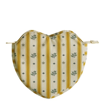 Pochette Cœur en tissu Fleur d'Oranger MATHILDE M