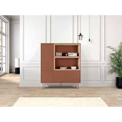 Buffet haut en panneaux de particules 2 portes 120 cm, ATLAS BOBOCHIC