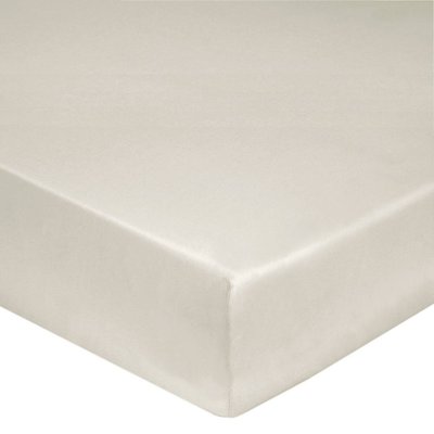 Drap housse percale lavée - BOHEME BLANC DES VOSGES