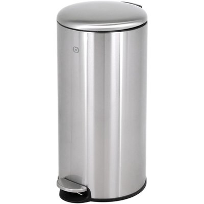 Poubelle de cuisine manuelle ronde 30L avec pedale ESSENTIEL B