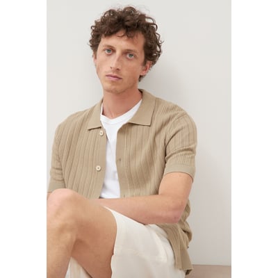 Chemise en coton manches courtes BONOBO