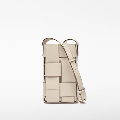 Petit sac à bandoulière tressé en cuir ADOLFO DOMINGUEZ
