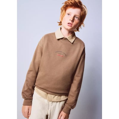 Sweat oversize inscription imprimée MANGO KIDS