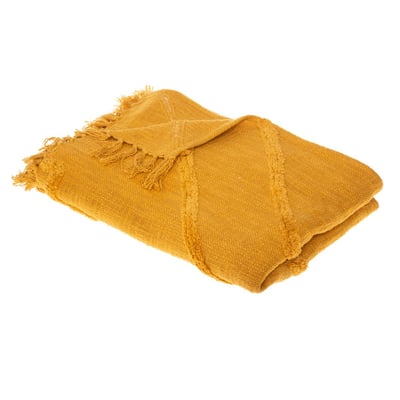 Jeté de lit en coton tufté INCA ATMOSPHERA