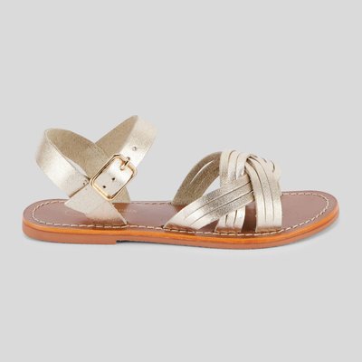 Sandales à brides en cuir responsable MONOPRIX