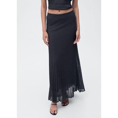 Jupe plissée maille fil textile MANGO