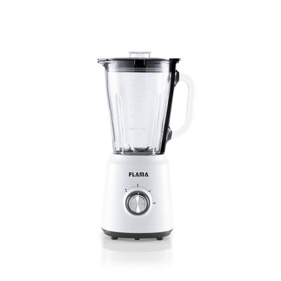 Liquidificador com copo de vidro, branco, 500W, 2211FL, da Flama FLAMA