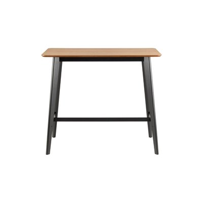 Table de bar scandinave en bois et métal noir 4 places L120 - LETA HELLIN, DEPUIS 1862