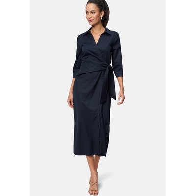 Robe midi avec effet cache-cœur ZERO