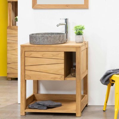 Meuble en teck rectangle sous vasque 67cm COSY WANDA COLLECTION