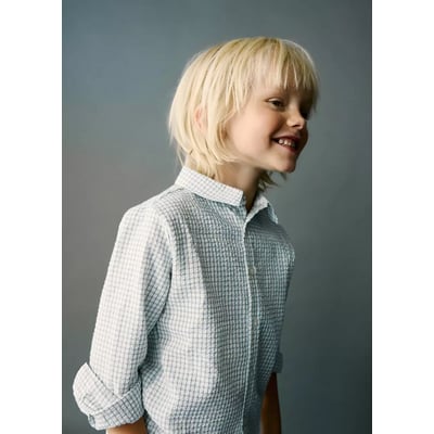 Chemise droite carreaux MANGO BABY