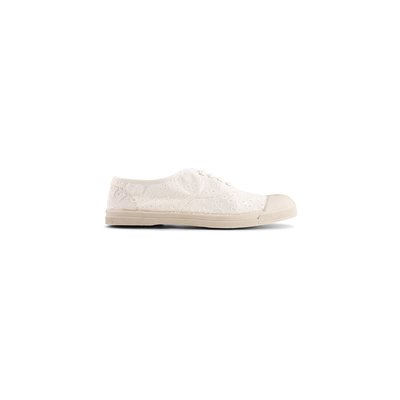 Zapatillas con cordones y bordado inglés BENSIMON