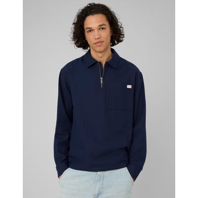 Chemise enfilée zippée manches longues BZB