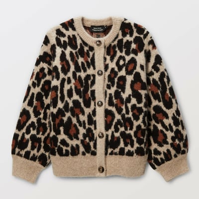 Cardigan jacquard léopard MONOPRIX