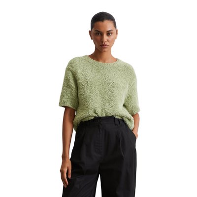 Pull à manches courtes Fuzzy-Knit loose en fil de coton moelleux MARC O'POLO