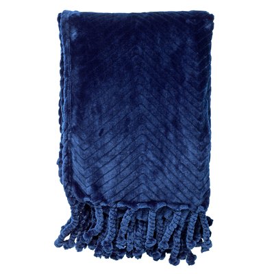 Plaid Ziggy - Bleu, 140x180 cm DUTCH DECOR