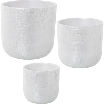 Cache-pots en céramique, lot de 3 RECOLLECTION