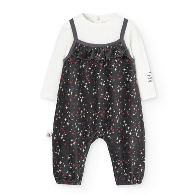 Ensemble salopette et body manches longues BOBOLI