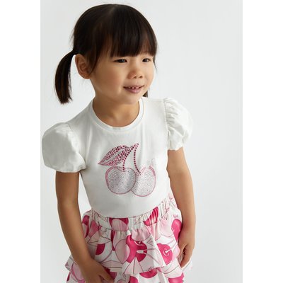 T-shirt en coton avec strass LIU JO