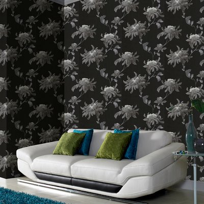Papier peint fleuri Fabuleux BOUTIQUE