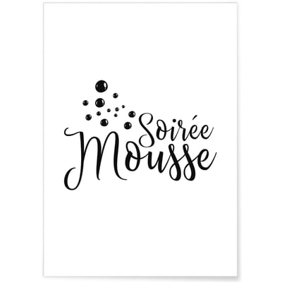 Affiche 'Soirée Mousse' L'AFFICHERIE