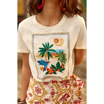 T-shirt manches courtes col rond imprimé motif devant TENA LA PETITE ETOILE