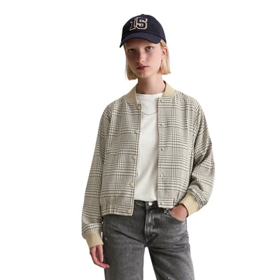 Blouson à carreaux regular avec du polyester recyclé MARC O’POLO DENIM