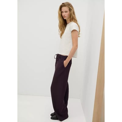 Pantalon droit détail nœud MANGO TEEN