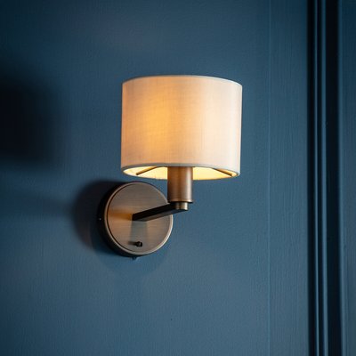 Faux Silk Bronze Wall Light SO'HOME