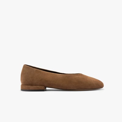 Ballerine cuir velours ÉGLANTINE MAISON TOUFET