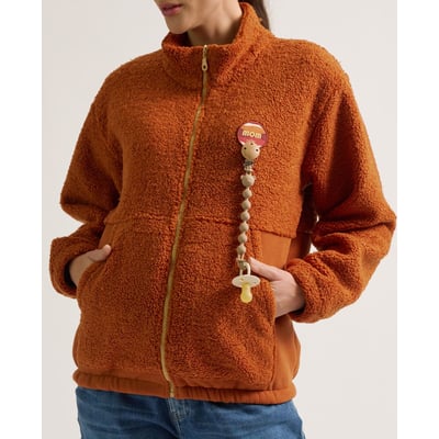Veste polaire de grossesse et portage Sasha CACHE COEUR