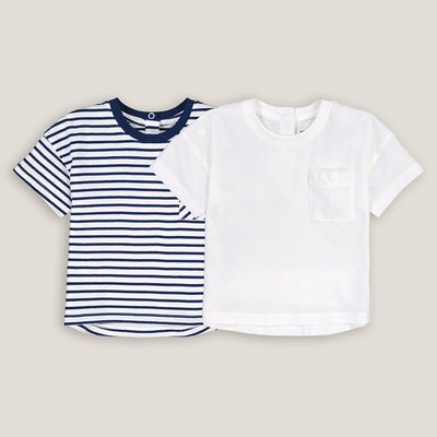 Lot de 2 t-shirts manches courtes LA REDOUTE COLLECTIONS