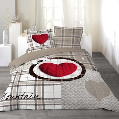 Housse de couette  Love Mountain  coton 42 fils DECORATIE