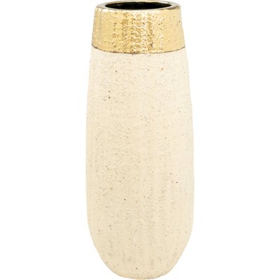 Vase décoratif en porcelaine sable et  pour intérieur élégant RECOLLECTION