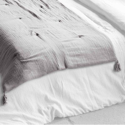 Edredon Gaze de coton Granit C DESIGN HOME TEXTILE