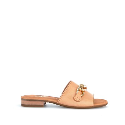 Mules en cuir lisse à talon décroché GABOR