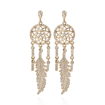 Boucles d'oreilles pendantes attrape rêve KOAN HIPANEMA