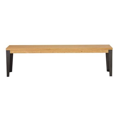 Banc chêne naturel et métal 170 cm Manhattan ZAGO