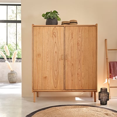 Armoire 2 portes en bois massif  PIA BERAH GETAH