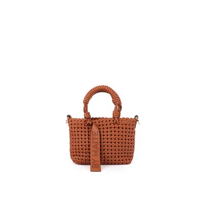 Sac à bandoulière tressé à nœuds décoratifs LOLA CASADEMUNT