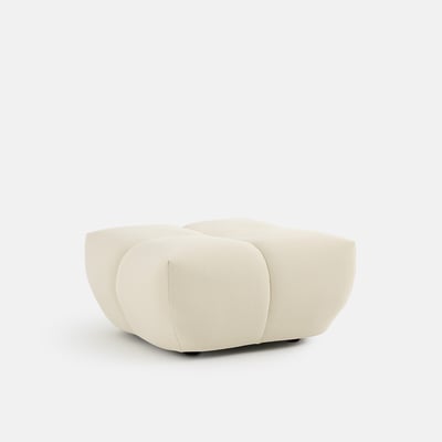 Pouf, en tissu matelassé, largeur 83 cm, NURIA LA REDOUTE INTERIEURS