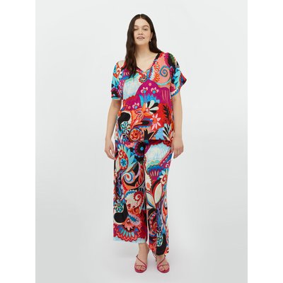 Blouse en viscose ECOVERO™ à impression multicolore FIORELLA RUBINO