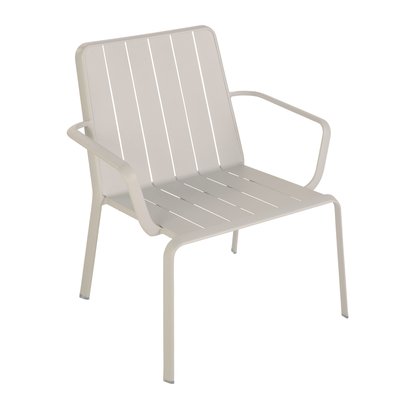 Chaise basse de jardin en aluminium, IDAHO NATERIAL