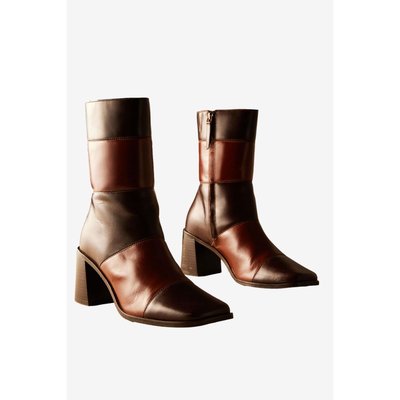 Bottines à bout carré et talon haut de gamme NEXT
