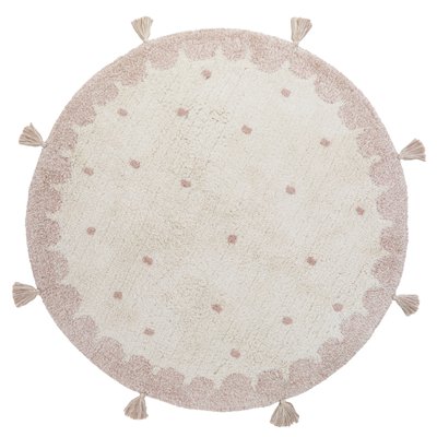 Tapis enfant coton rond à pois MALLEN NATTIOT