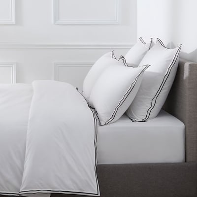 Housse De Couette PURE WHITE PERCALE LAVÉE DROUAULT