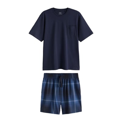 Pyjama en jersey à manches courtes/carreaux NEXT