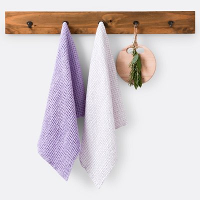 Lot de 2 torchons coton épais gaufré, Albi LA REDOUTE INTERIEURS