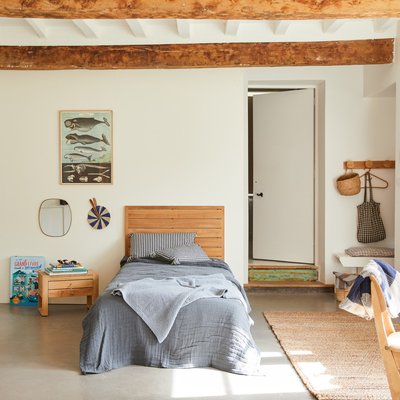 Tête de lit enfant en teck massif 95cm MINIMALYS TIKAMOON