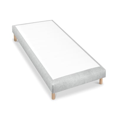 Sommier tapissier Tissu SISAL - gris foncé - 100x200 BELLECOUR